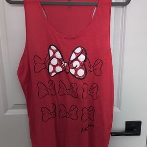 Disney Red Minnie Mouse Bow Tank